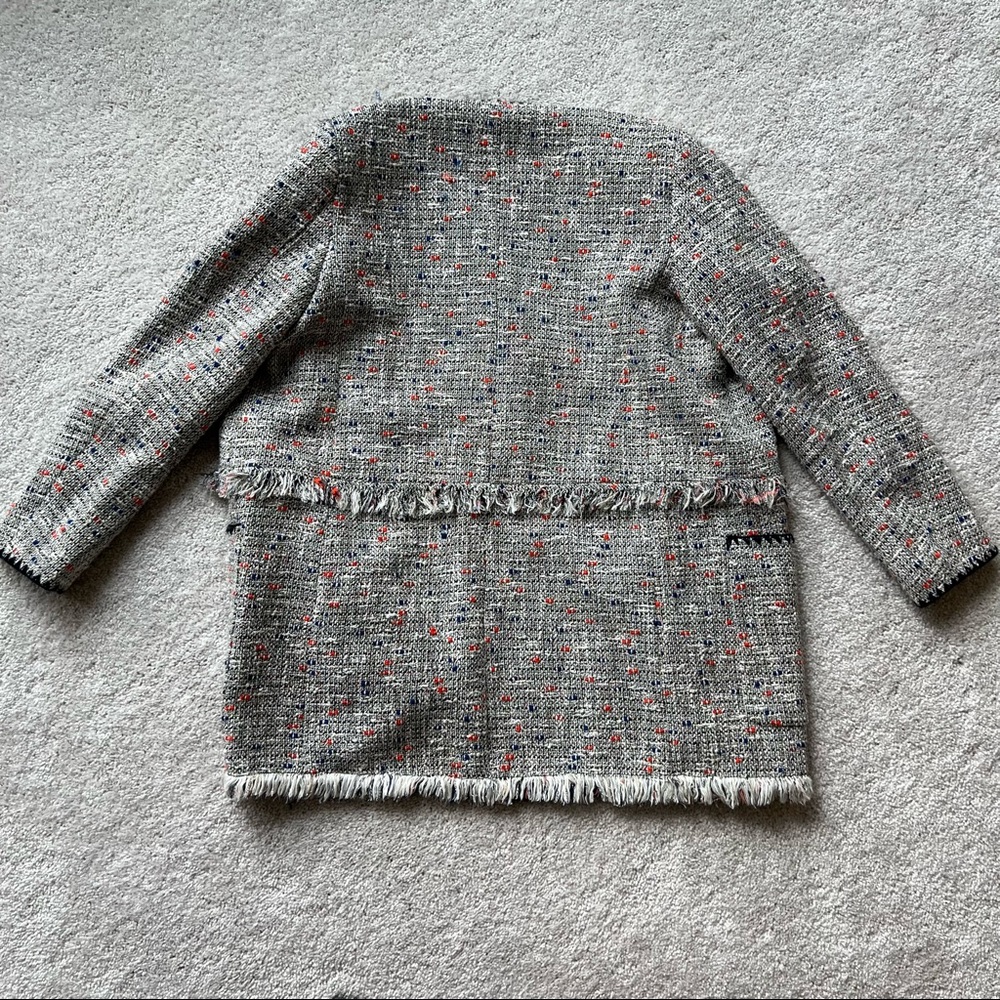 Zara Basic Collection Tweed Long Jacket - image 3